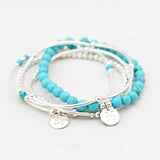 Armband turquoise 6 mm