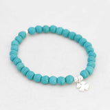 Armband turquoise 6 mm