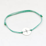 Armband tekst rondje nylon