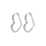 Oorbellen klap creolen hart