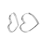 Oorbellen klap creolen hart