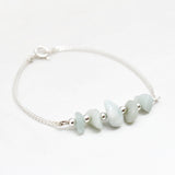 Armband edelsteen split bar