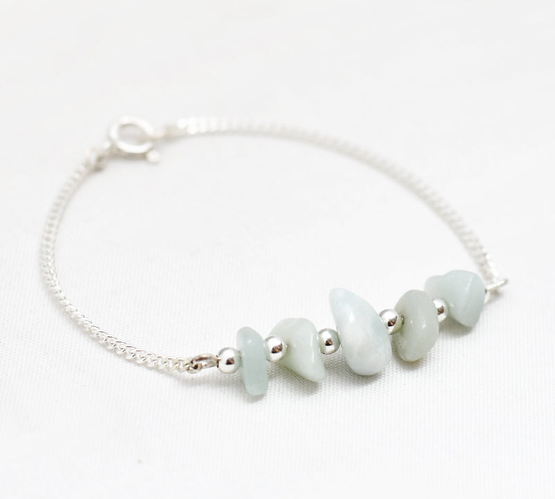 Armband edelsteen split bar