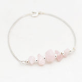 Armband edelsteen split bar