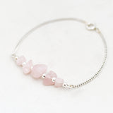 Armband edelsteen split bar