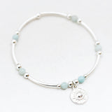 Armband kralen buis edelsteen