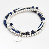 Armband kralen buis edelsteen