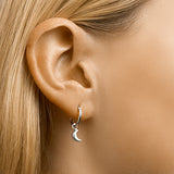 Oorbellen creolen bedel halve maan