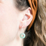 Oorbellen creolen edelsteen donut