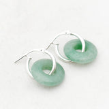 Oorbellen creolen edelsteen donut