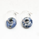 Oorbellen creolen edelsteen donut