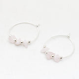 Oorbellen creolen edelsteen split