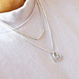 Ketting open hart breed