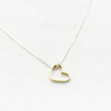 Ketting open hart breed