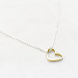 Ketting open hart breed