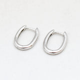 Oorbellen klap creolen ovaal