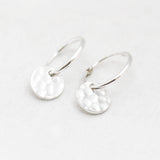 Oorbellen creolen bedel gehamerd muntje