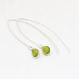 Oorbellen druppel edelsteen lang