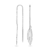 Oorbellen ketting veer