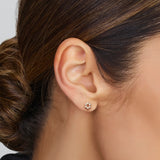 Oorbellen 6 balletjes bloem