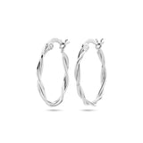 Oorbellen creolen gedraaid