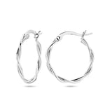 Oorbellen creolen gedraaid