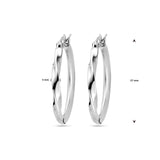 Oorbellen creolen twist