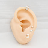 Oorbellen hart studs