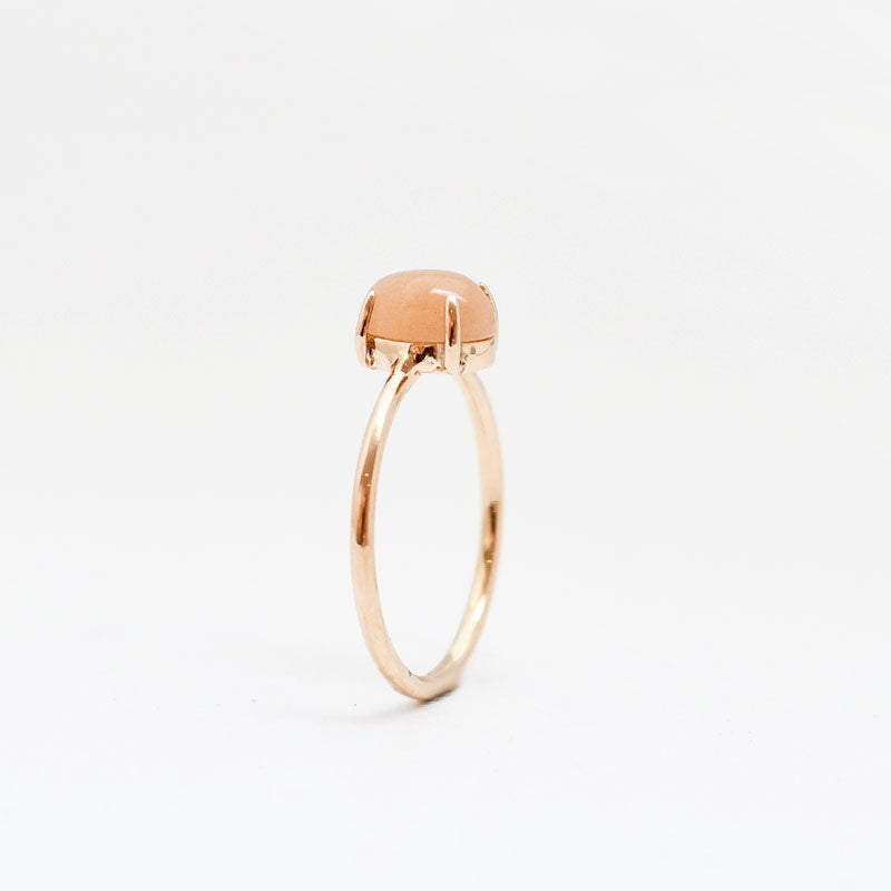 RING PERZIK MAANSTEEN ROSE GOUD