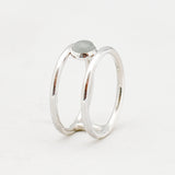 Ring edelsteen dubbel