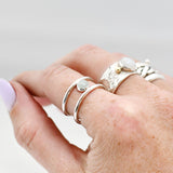 Ring edelsteen dubbel