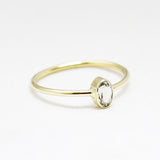 Ring edelsteen ovaal mini