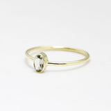 Ring edelsteen ovaal mini