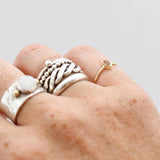 Ring edelsteen ovaal mini