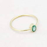 Ring edelsteen ovaal mini