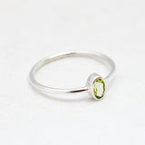 Ring edelsteen ovaal mini