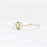 Ring edelsteen ovaal mini