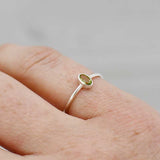 Ring edelsteen ovaal mini