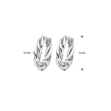 Oorbellen klap creolen gedraaid