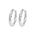 Oorbellen klap creolen gedraaid