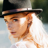 Oorbellen creolen bedel bliksem/ veer/ munt ovaal