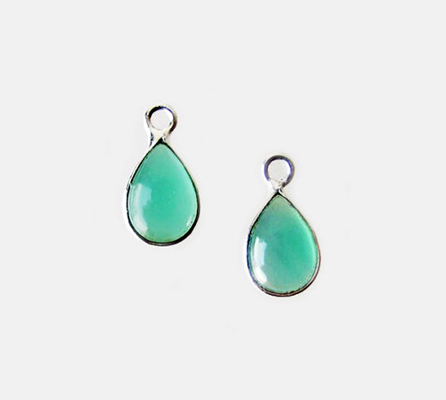 Oorbellen druppel edelsteen lang