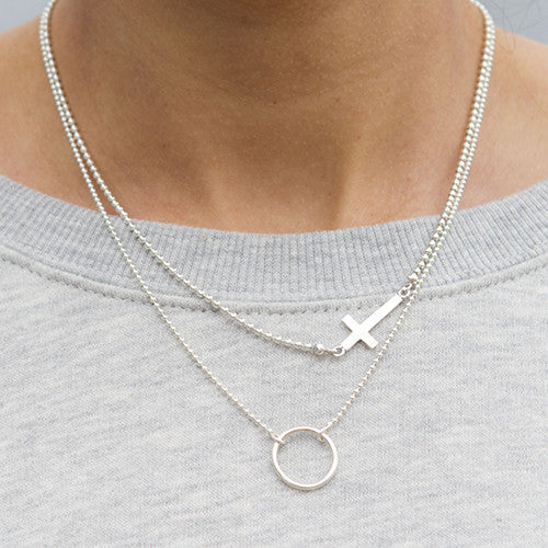 Ketting cirkel - ketting - Zilver & Zoet