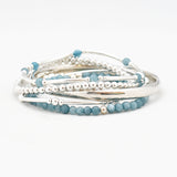 Armband kralen buis edelsteen