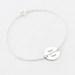 armband letter rondje laser graveren J | J