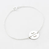 armband letter rondje laser graveren J | J