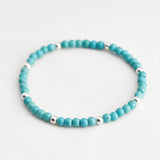 Armband turquoise 4 mm