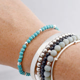 Armband turquoise 4 mm