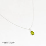 Ketting druppel edelsteen