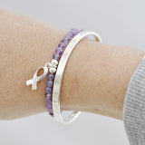 Armband Alzheimer - Amethist 4 mm